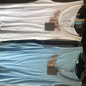 Tommy Bahama women’s embroidered tank tops. Xl